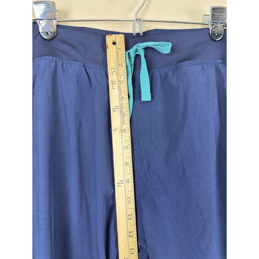 FIGS Yola FREEx Lined Scrub Pants Women’s XL High Waist Navy Blue Medical - Picture 13 of 14